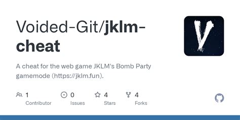 Jklm cheat - A bot for automatically playing the BombParty mode in https://jklm.fun/ Topics. python bot games minigames python3 partygames bombparty jklm Resources. Readme License. GPL-3.0 license Activity. Stars. 2 stars Watchers. 1 watching Forks. 2 forks Report repository Releases No releases published. Packages 0. No packages published .